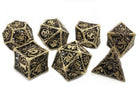 Gold Spider Metal Dice 4