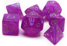 TTRPG Dice Purple Stardust