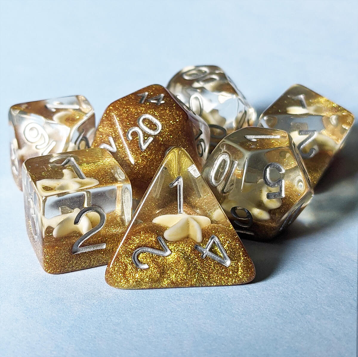 Gold Starfish Dice