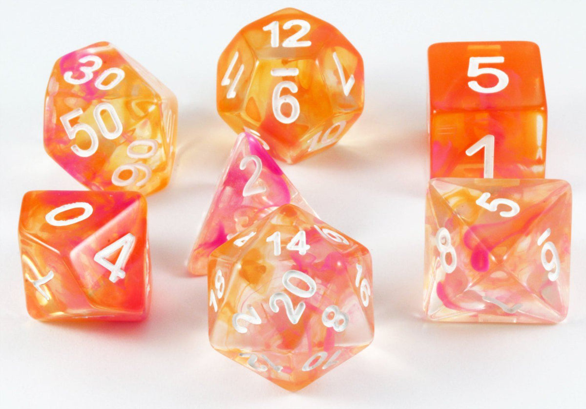 Sun Kissed Dice | RPG Role Playing Game Dice Set – Dark Elf Dice