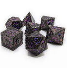 Magic Tower Dice Purple Metal