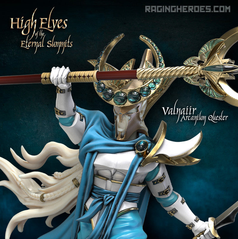 Raging Heroes Miniatures High Elf Paladin TTRPG Mini