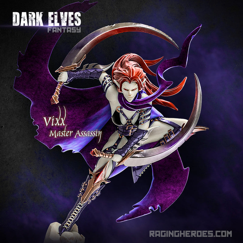 Raging Heroes Miniatures (Vixx, Master Assassin)