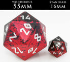 Giant aluminum d20 55mm