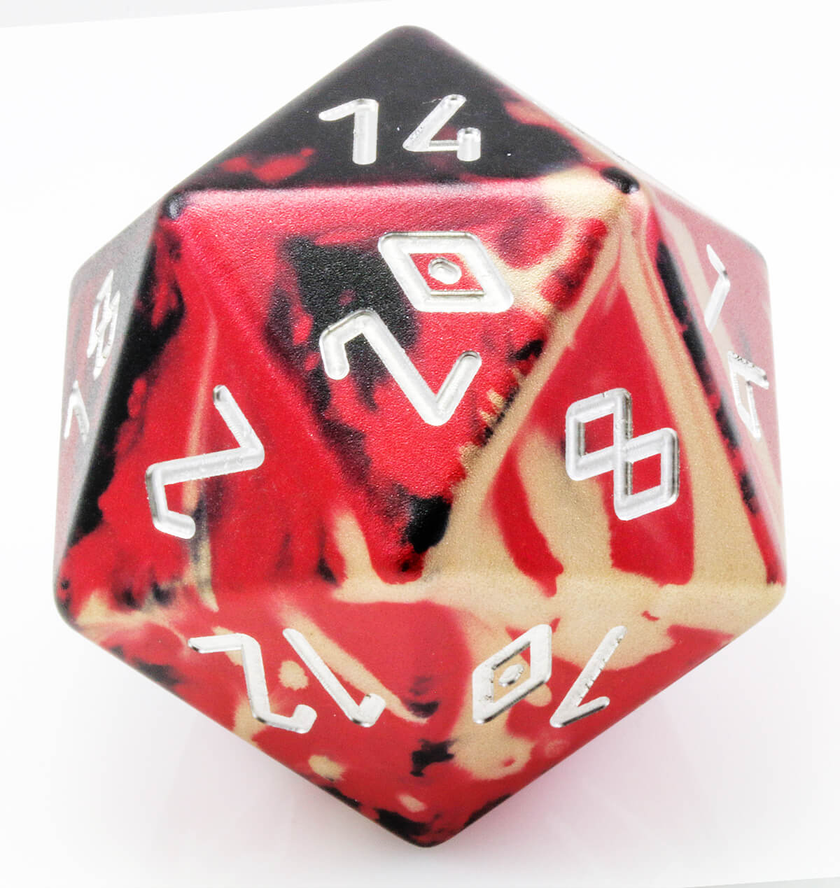 Giant d20 aluminum vampire