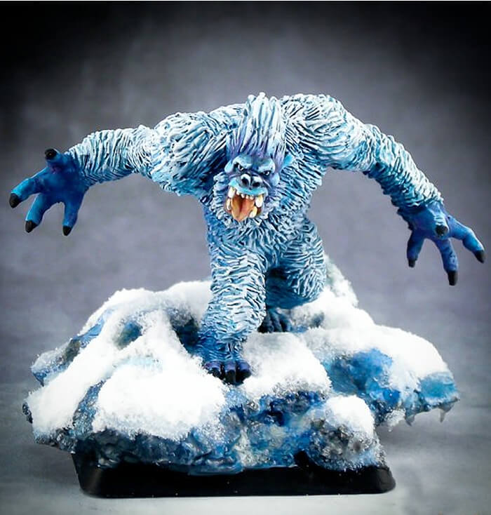 First mini paint in 20 years. A yeti for my d&d group. Any tips