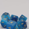 Blue Cat's Eye Gemstone Dice Video