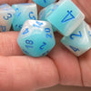 Chessex Luminary Pearl and Blue Gemini Dice Video