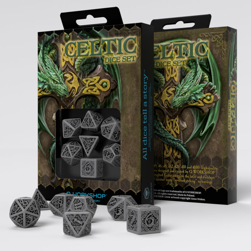 Q-Workshop Celtic Dice Gray