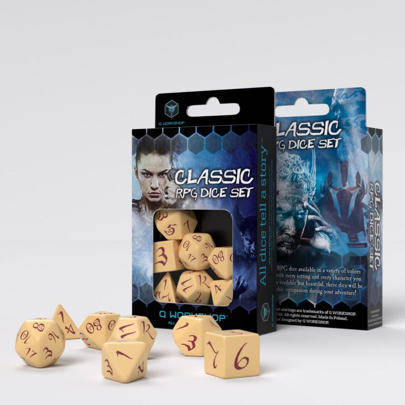 Beige D&D Dice