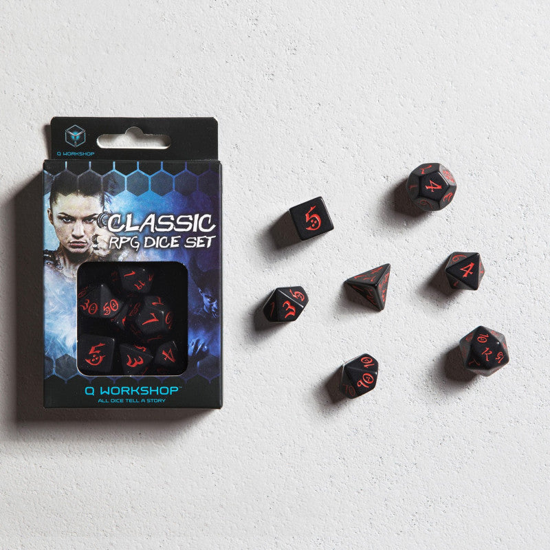 TTRPG Black Red Dice