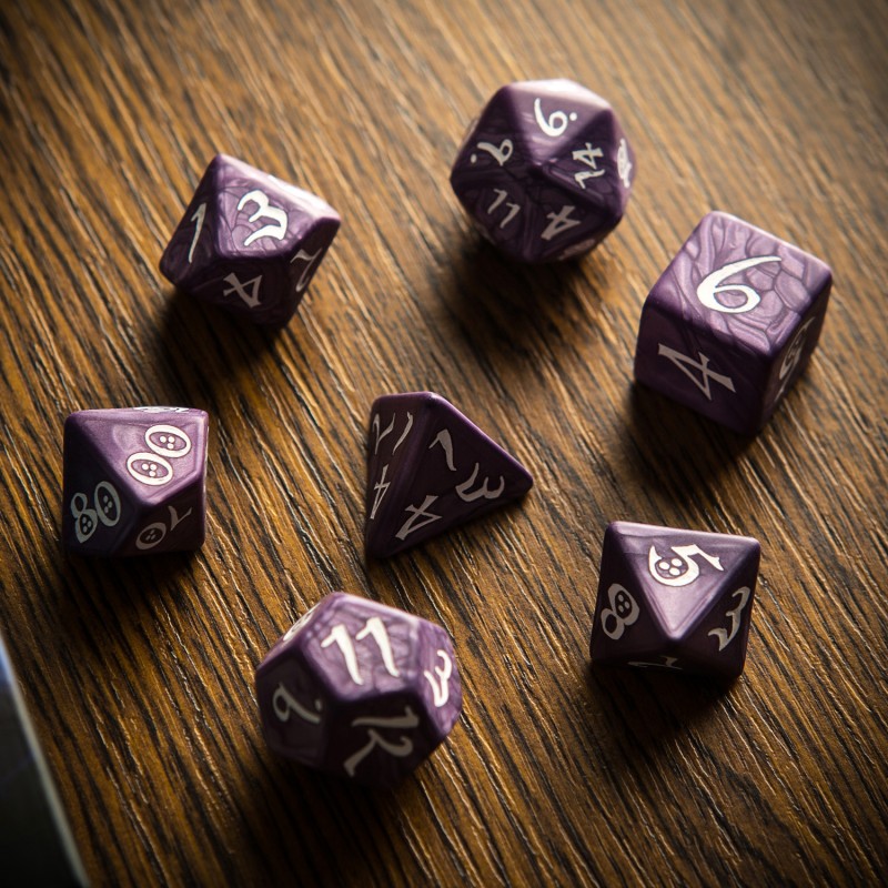 RPG Purple Elf Dice