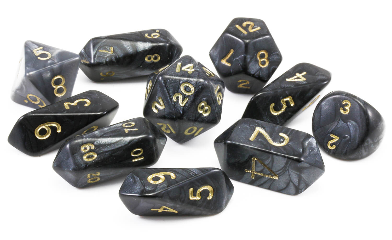 Crystal Caste Hybrid Dice Black