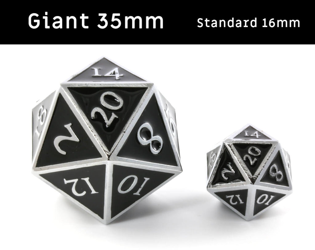 Giant d20 dice for D&D