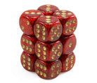 Glitter Ruby Red Dice d6