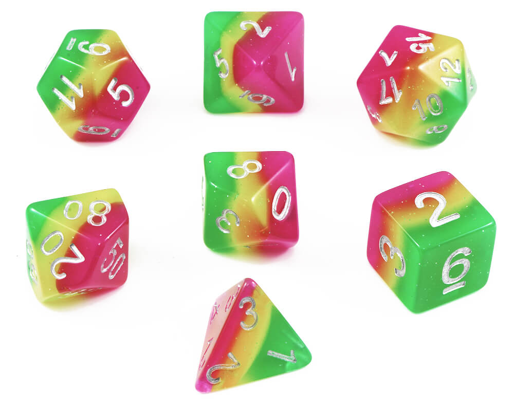 Rainbow Sherbert Dice