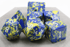 Blue and Yellow Gemstone Dice 2