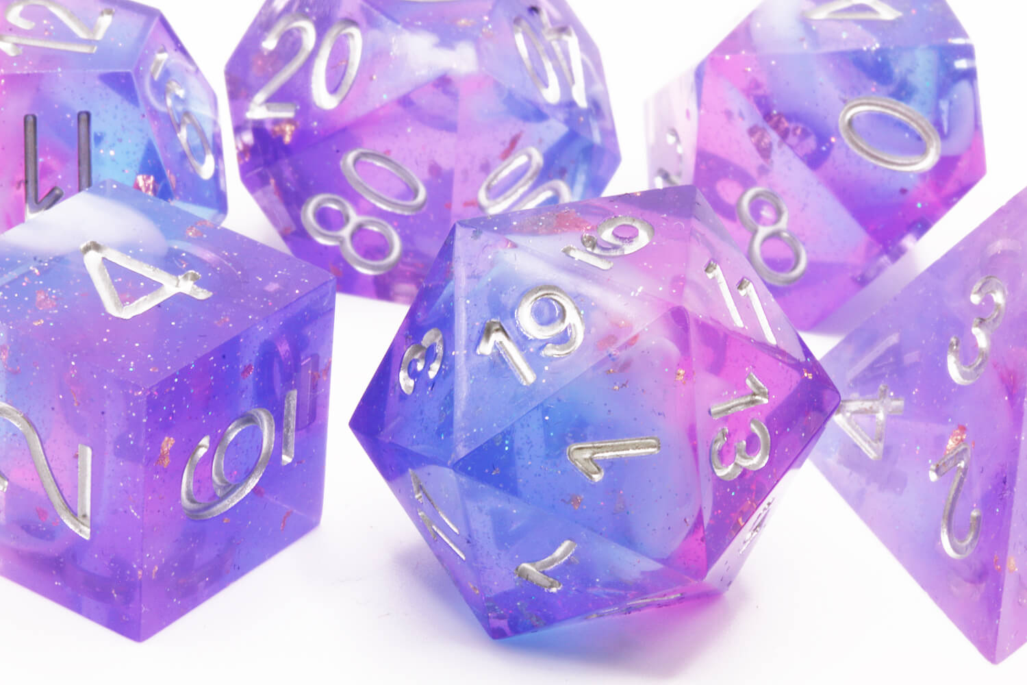 Purple TTRPG Dice