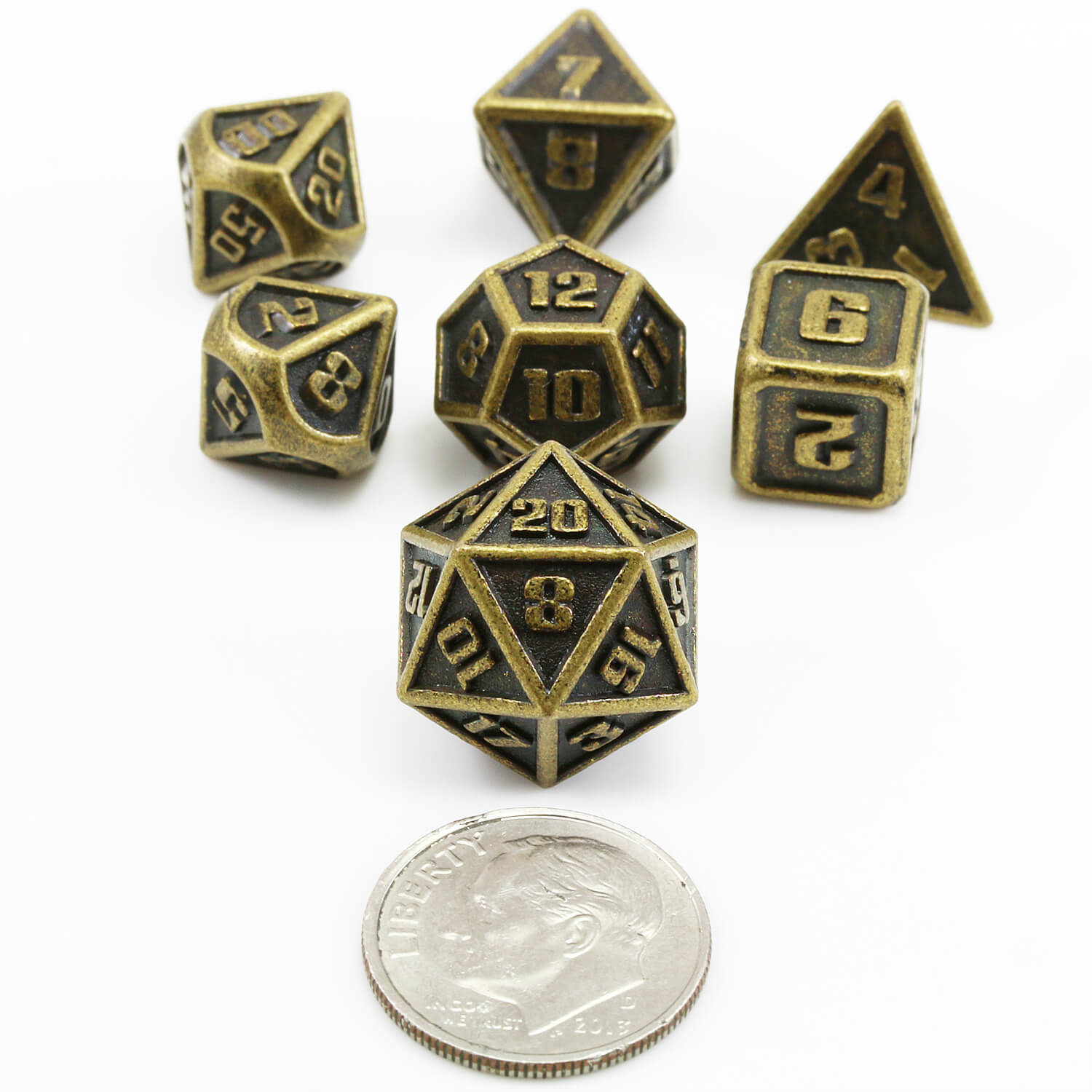 Bronze DnD Dice Mini