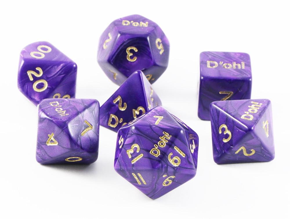 D'oh! Dice Pearl Purple