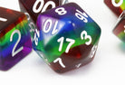 Rainbow Translucent D&D Dice 3