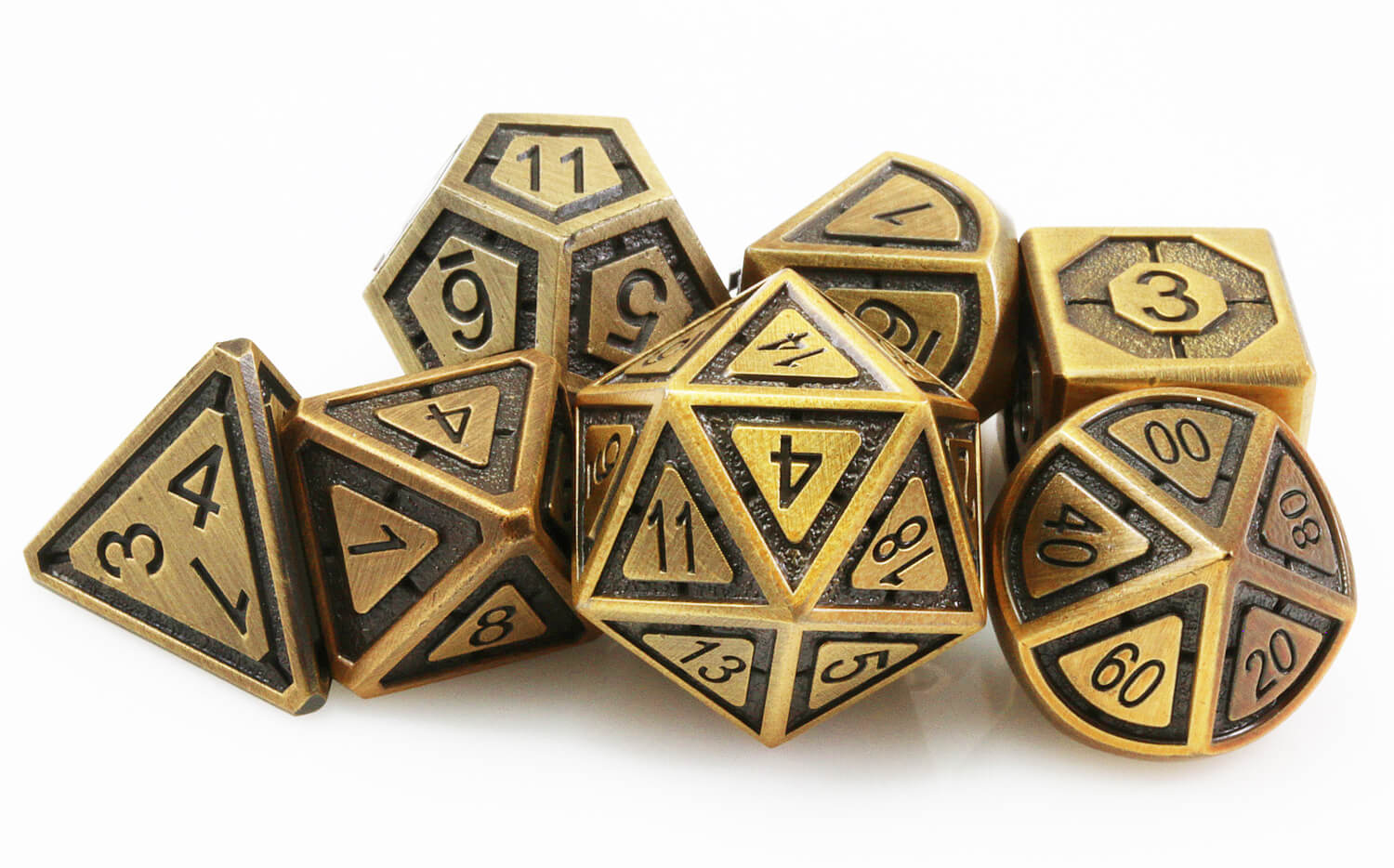 Antique brass assassin dice 2