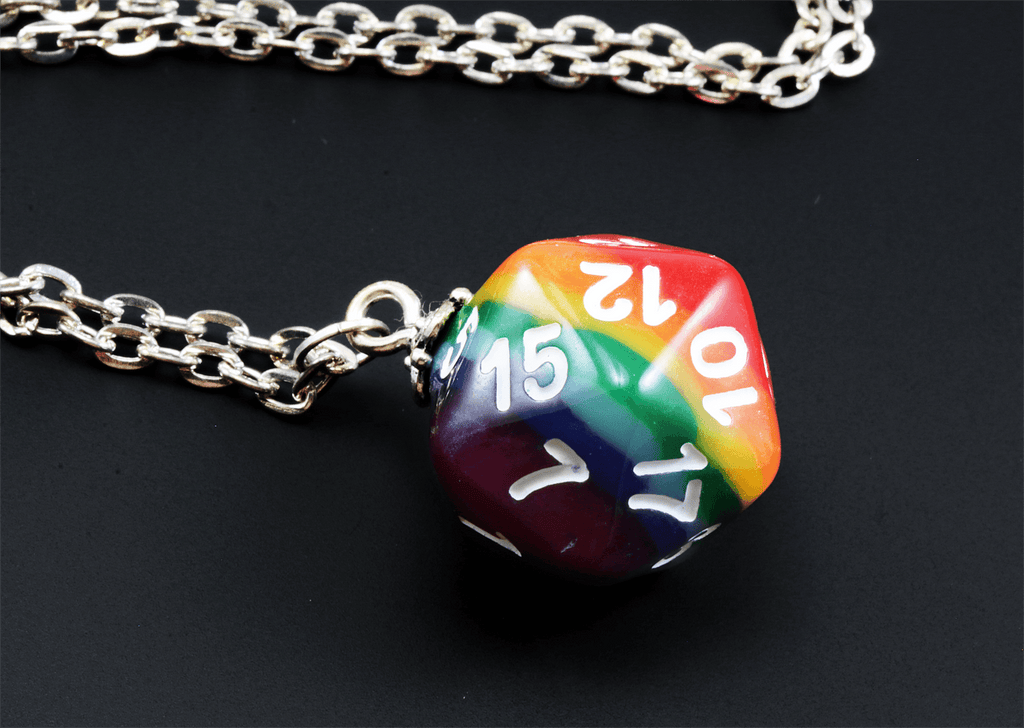 Rainbow D20 Jewelry