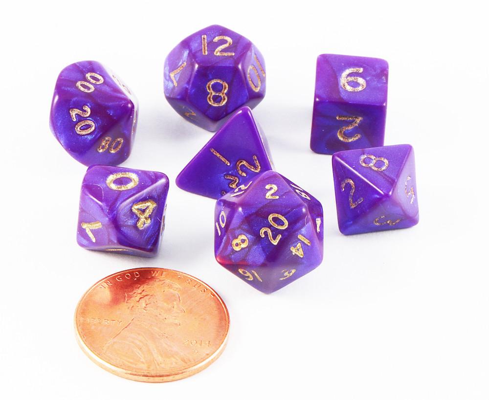 mini dice otherworld purple