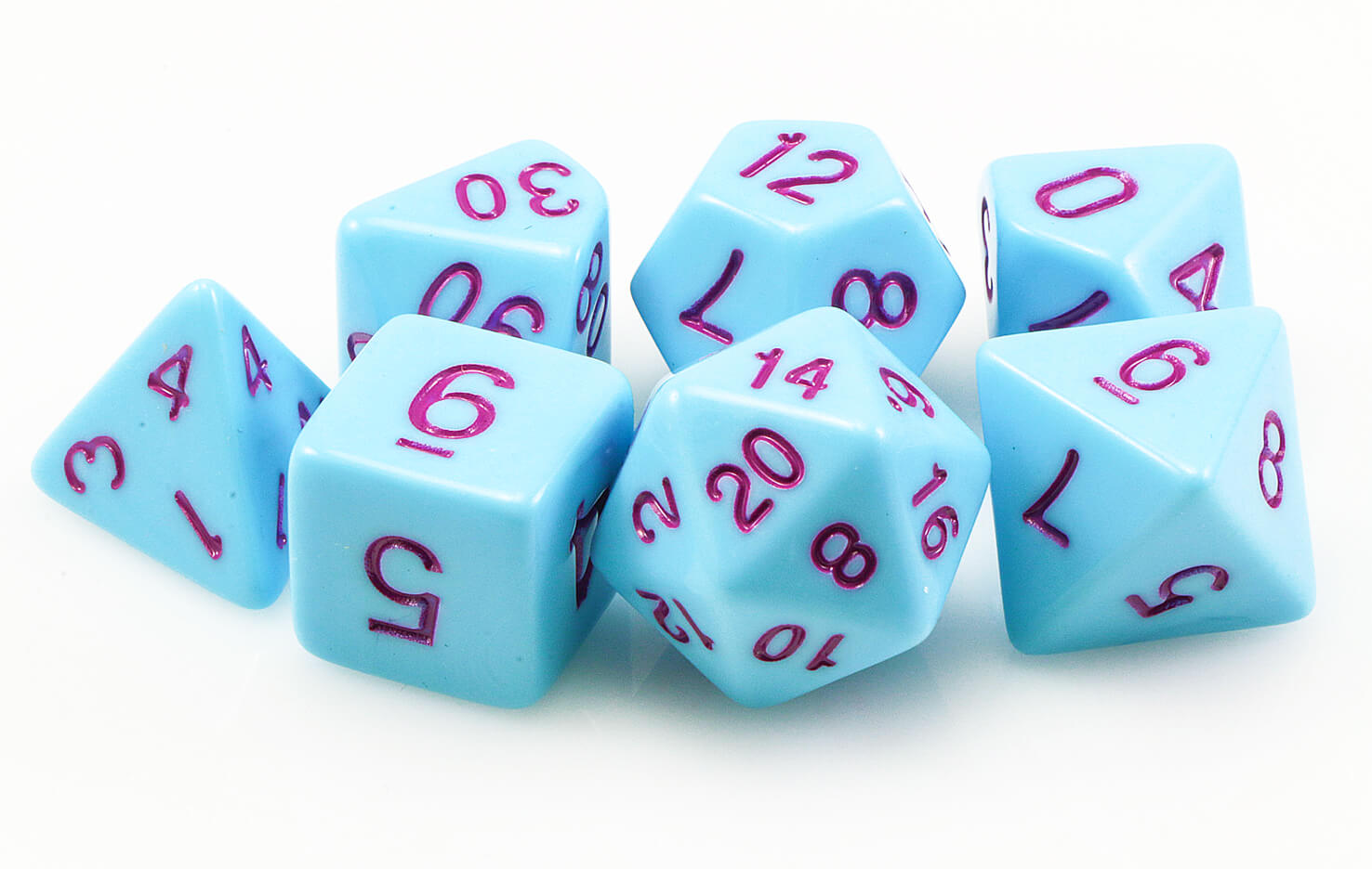 Pastel D&D Dice Blue