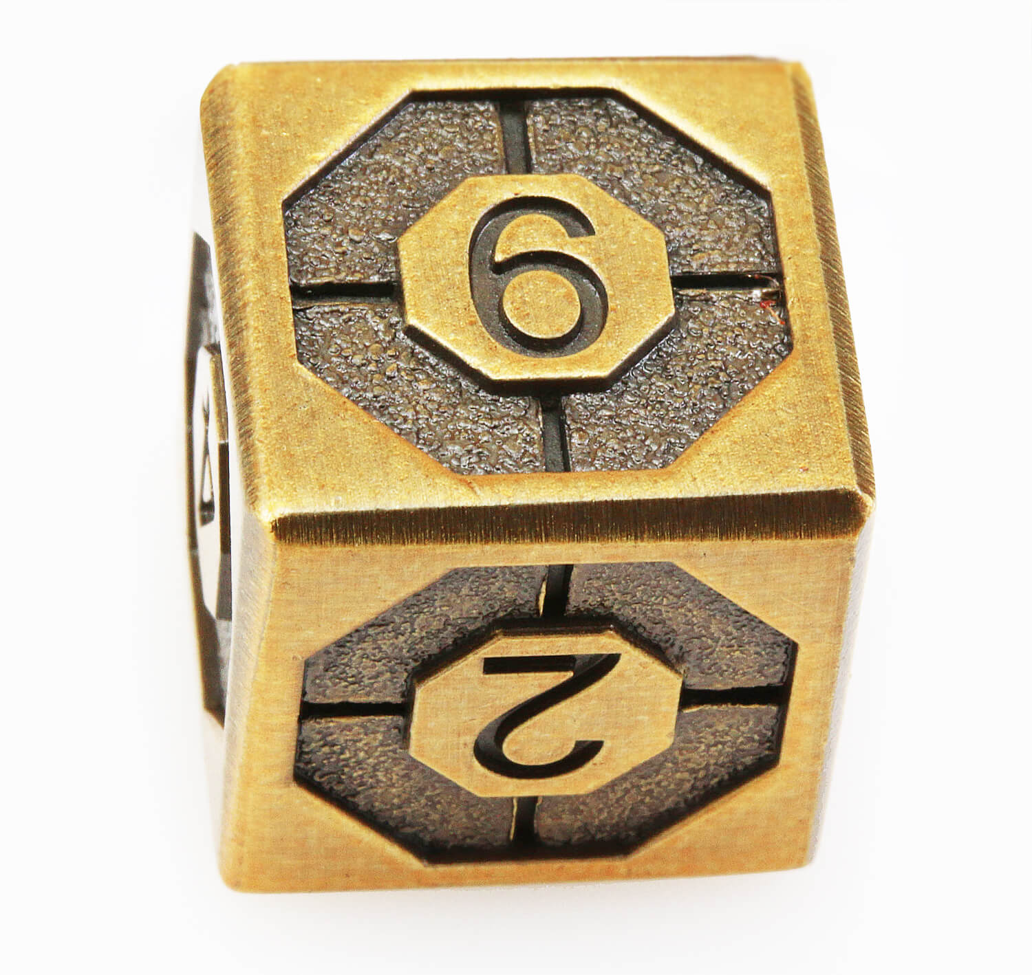 Antique brass assassin dice 4