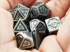 Assassin D&D Dice Antique Silver 3