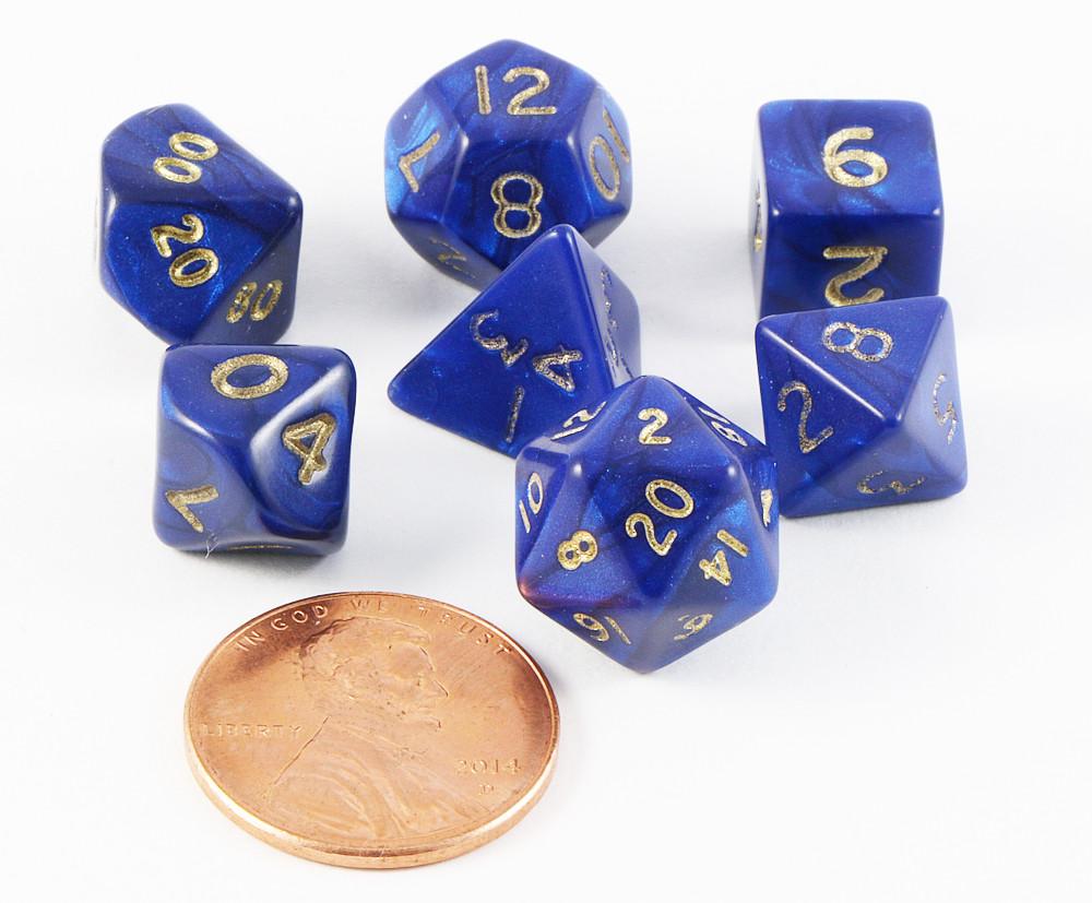 mini dice otherworld blue