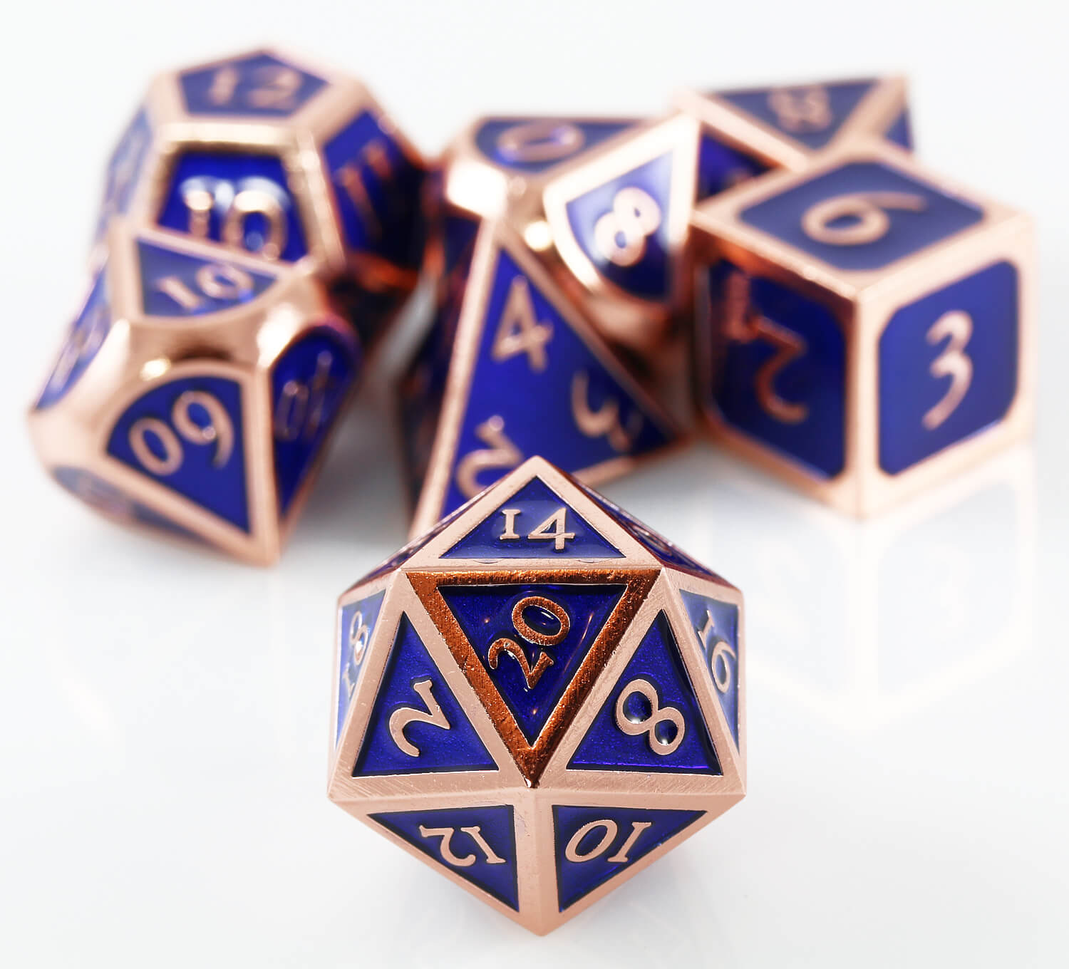 d&d metal d20 dice