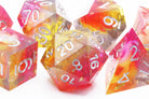 Purple Yellow DnD Dice