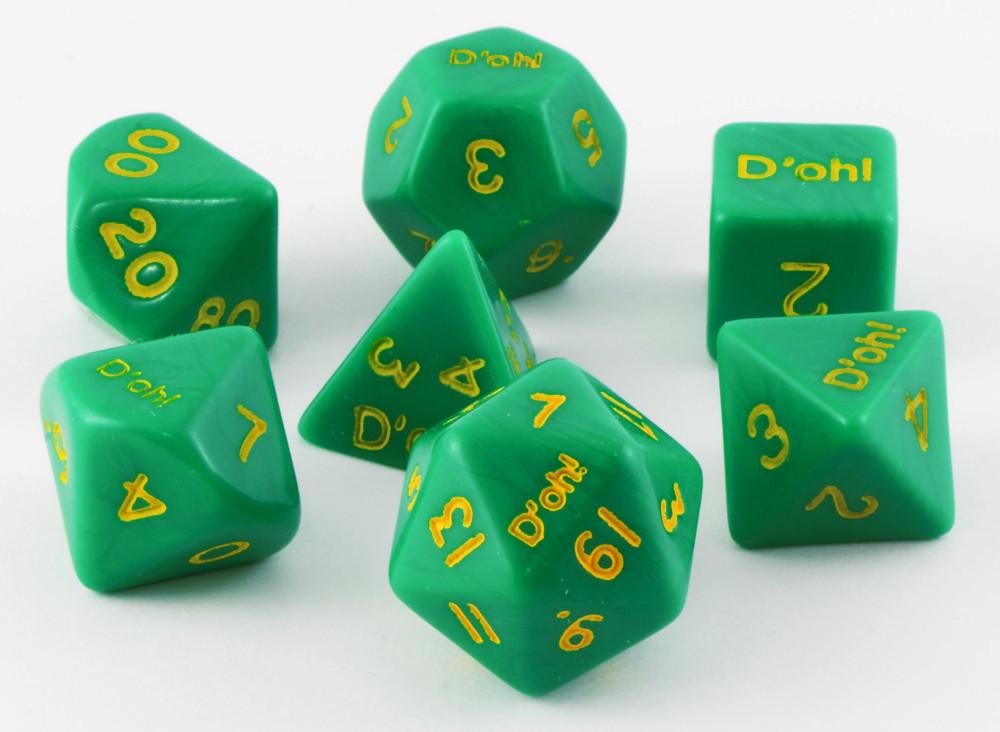 D'oh! Dice Opaque Green