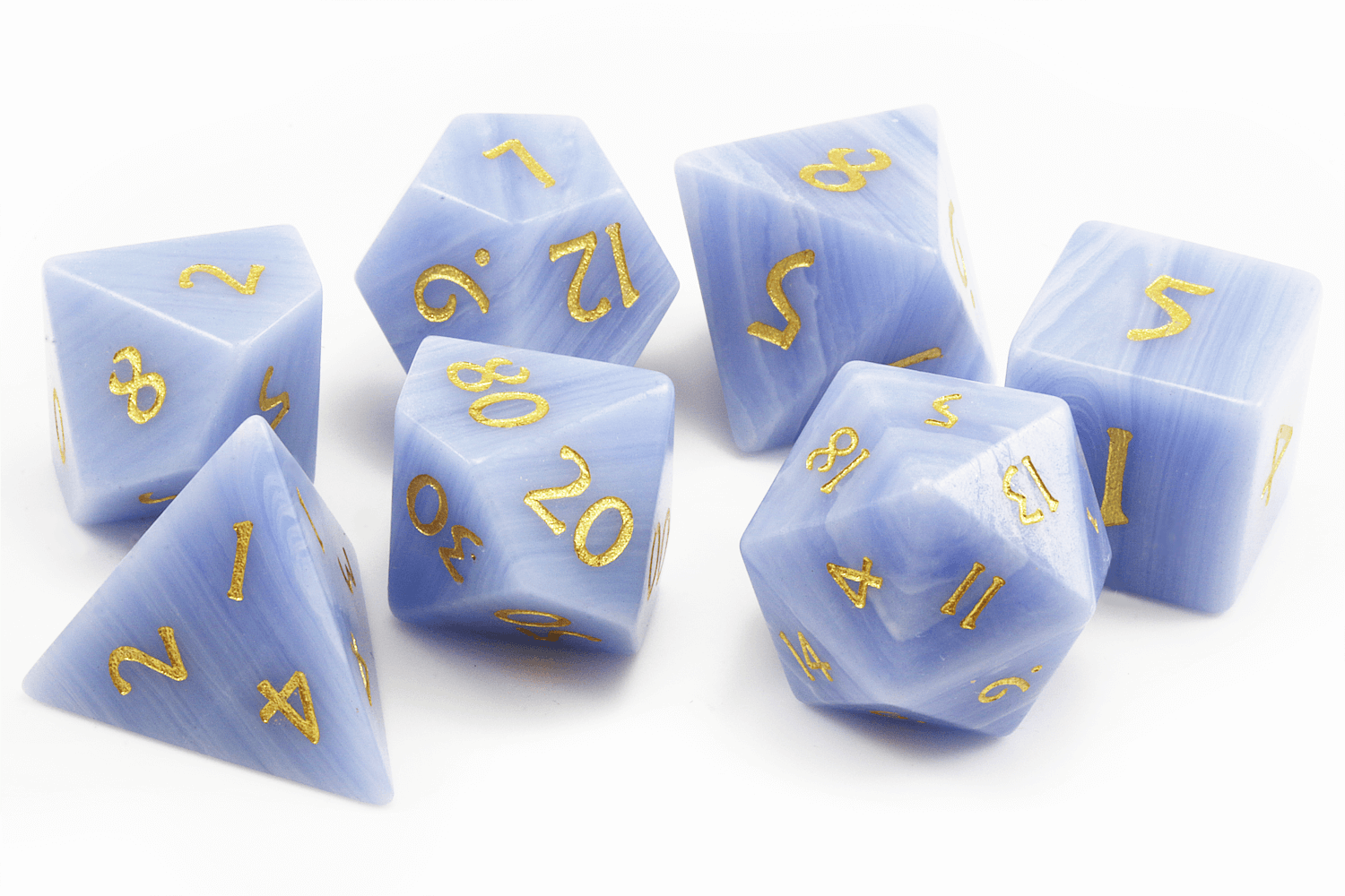 Serenity Blue Dice Gemstone Agate 3