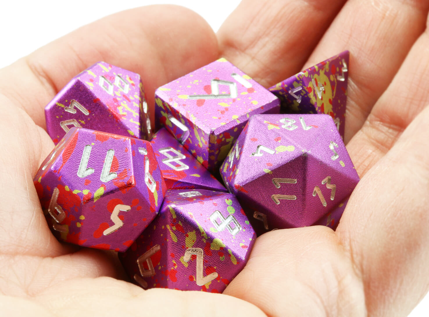 Aluminum Dice D&D Purple 2