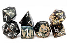 Aluminum D&D Dice Black Gold