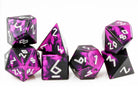 Aluminum D&D Dice Black Pink