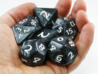 Giant D&D dice Black