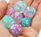 Chessex Lab Dice II Nebula Wisteria 5