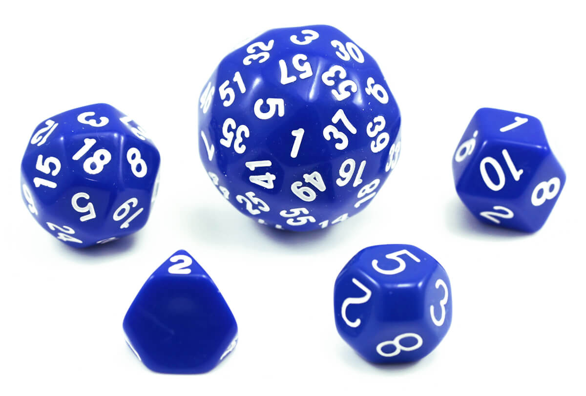 The Dice Lab Unique Polyhedral Set