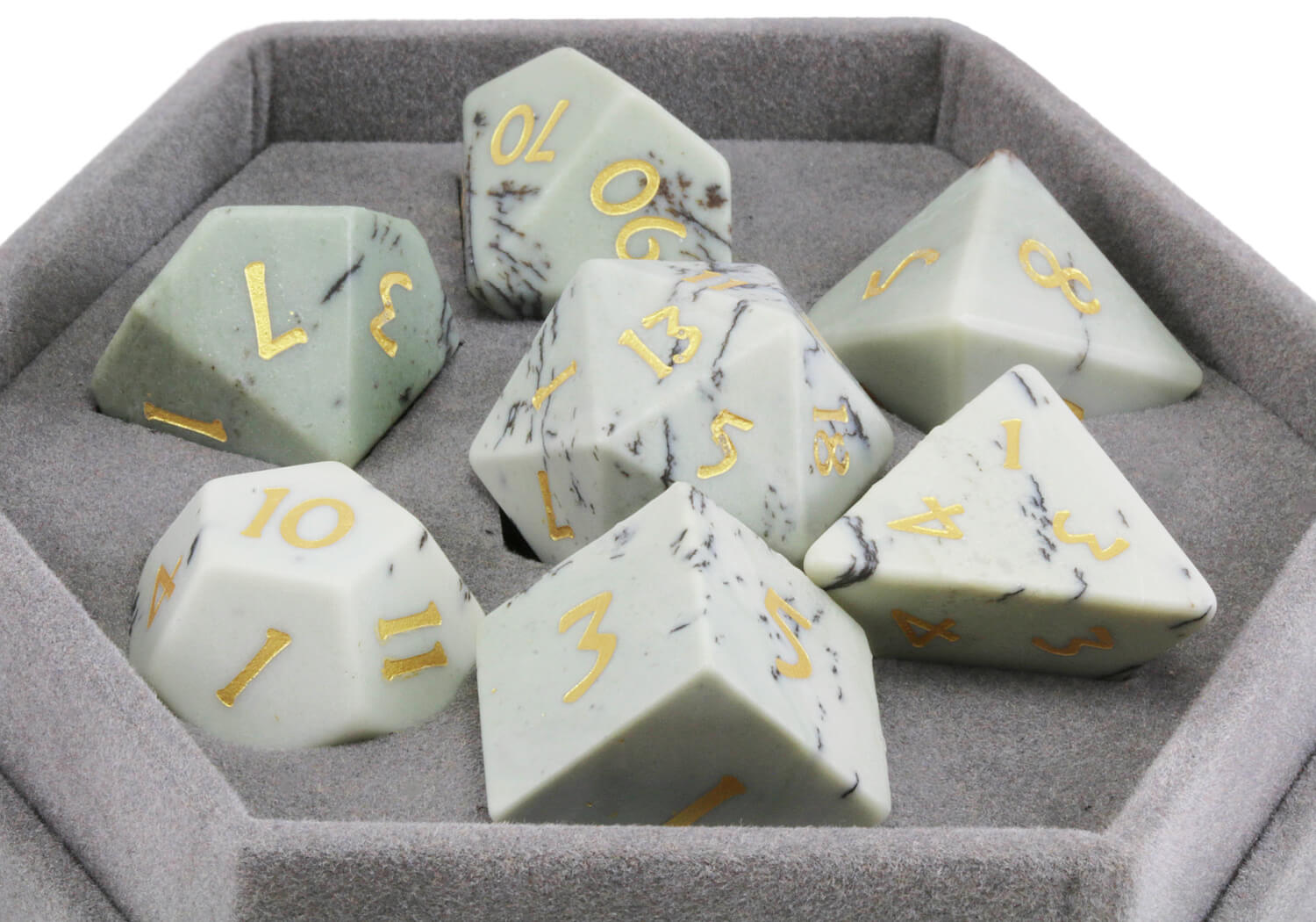 Painted Jasper RPG Dice