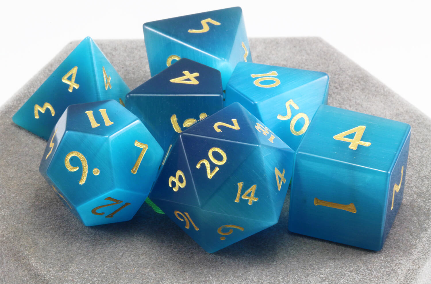 Beautiful DnD Dice Blue