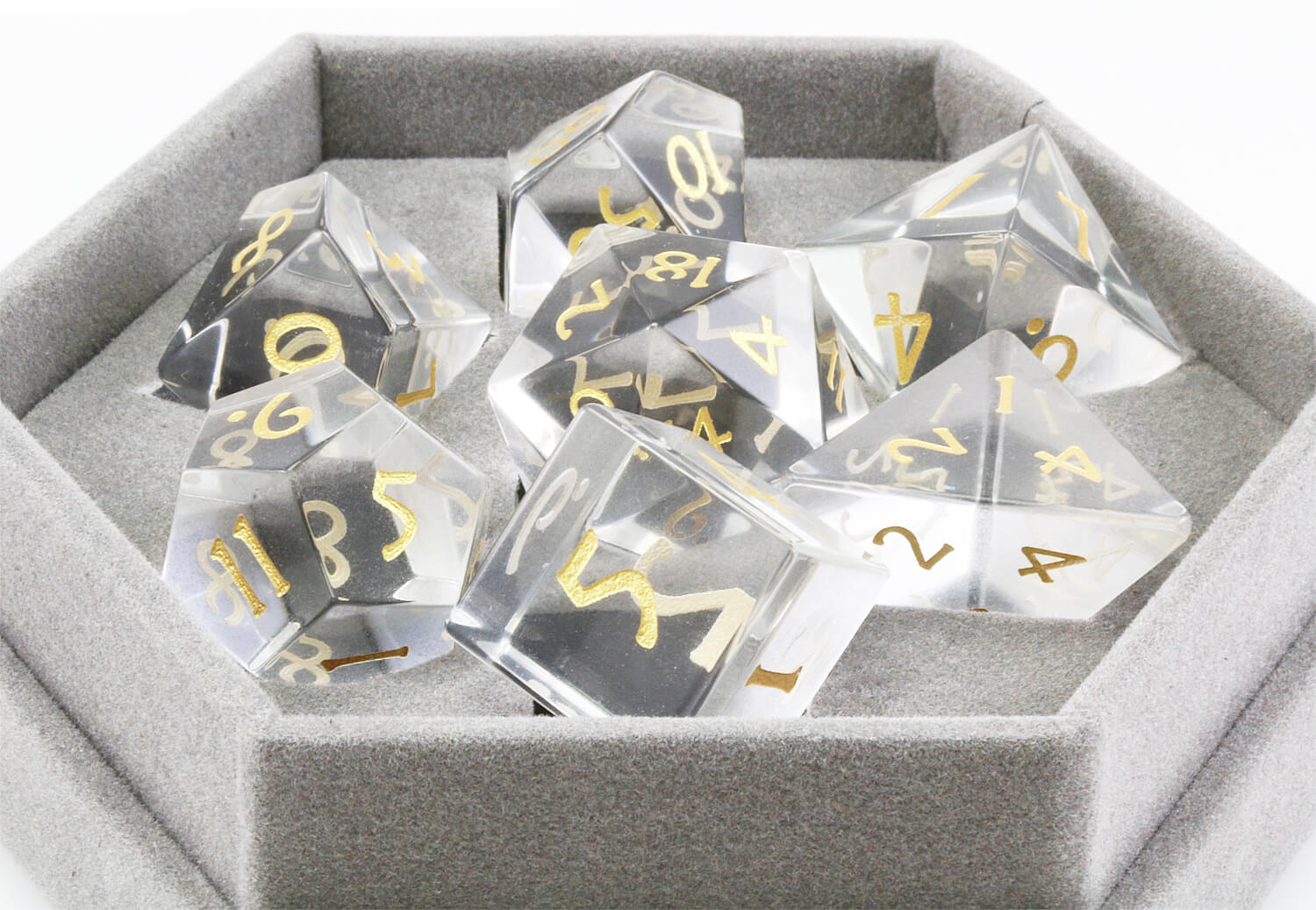 Glass D&D Dice