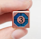 Metal Dice Assassin Copper and Teal 3