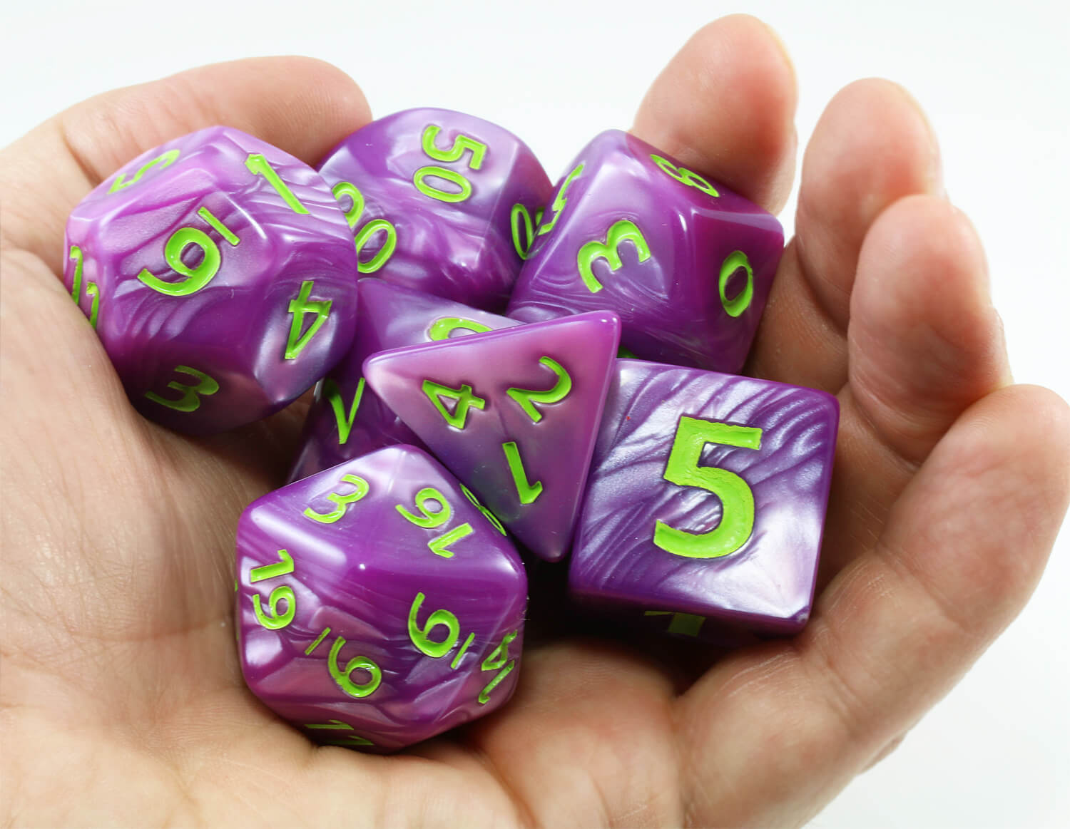 Giant D&D dice Purple