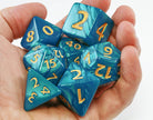 Giant D&D dice Teal