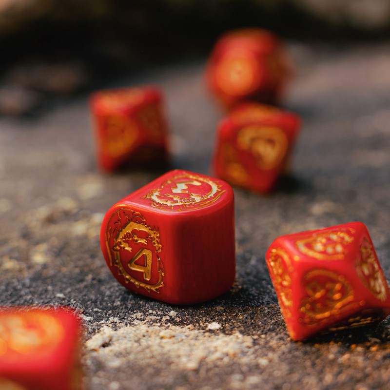 Red Rounded d4