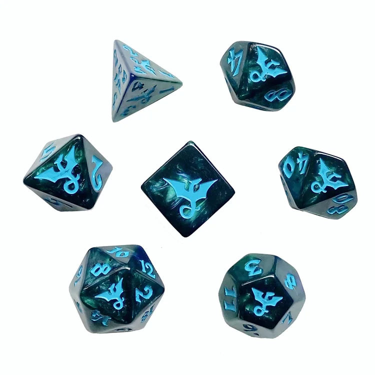 Sea Dragon dice for dungeons and dragons games
